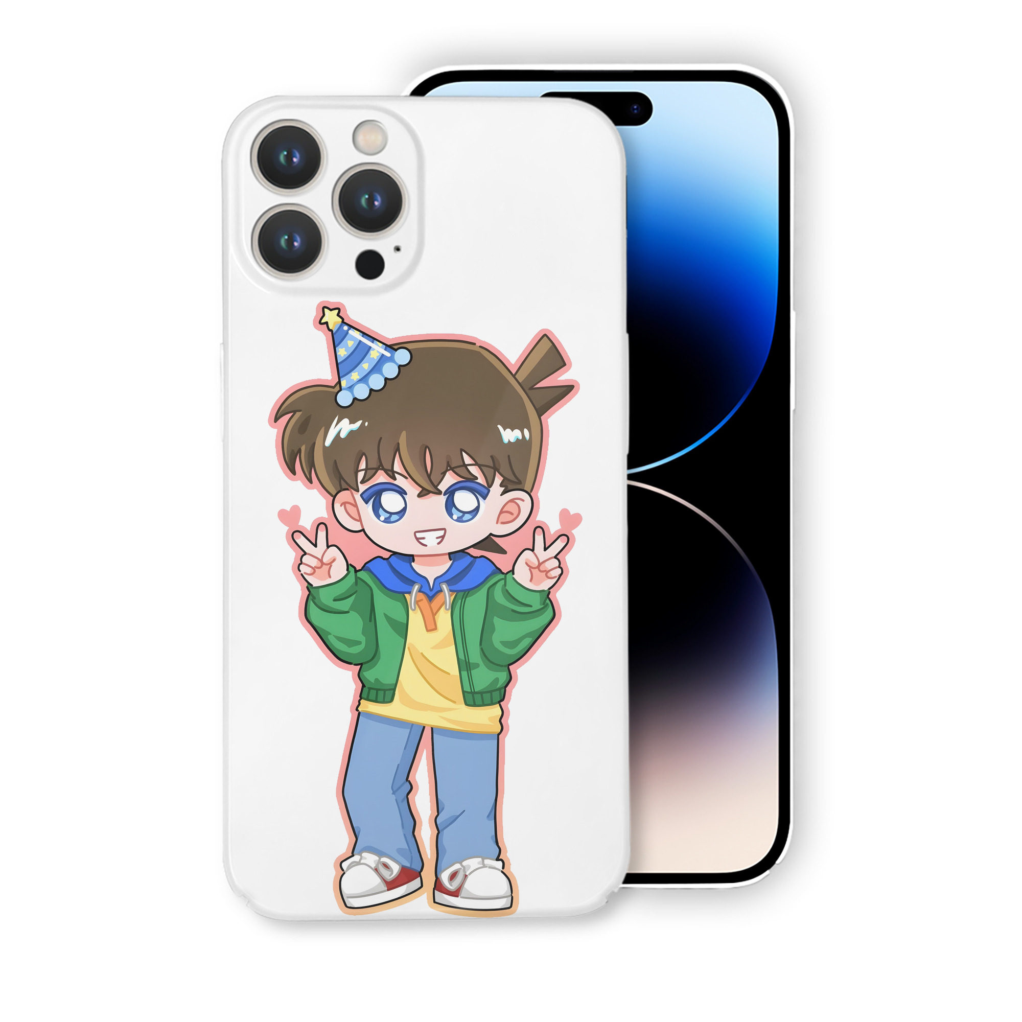 （画像用） 名探偵コナン 江戸川 コナン Detective Conan Conan Edogawa 【iPhone 14シリーズ対応】ハードケース